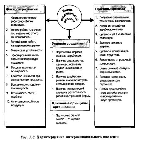 Характеристика интернационального виолента