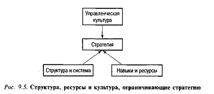 Структура, ресурсы и культура, ограничивающие стратегию