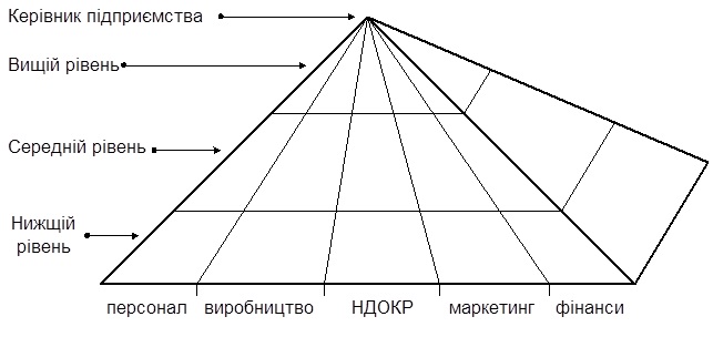 Розподіл праці за рівнями та сферами діяльності