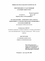 Организационно-экономические аспекты эффективного развития земельных отношений в сельском хозяйстве - тема диссертации по экономике, скачайте бесплатно в экономической библиотеке Организационно-экономические аспекты эффективного развития земельных отношений в сельском хозяйстве - тема диссертации по экономике, скачайте бесплатно в экономической библиотеке