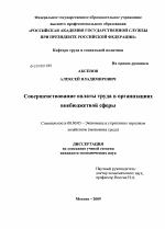 Совершенствование оплаты труда в организациях внебюджетной сферы - тема диссертации по экономике, скачайте бесплатно в экономической библиотеке Совершенствование оплаты труда в организациях внебюджетной сферы - тема диссертации по экономике, скачайте бесплатно в экономической библиотеке