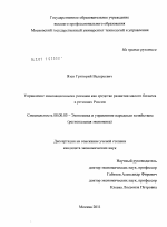 Управление инновационными рисками как средство развития малого бизнеса в регионах России - тема диссертации по экономике, скачайте бесплатно в экономической библиотеке Управление инновационными рисками как средство развития малого бизнеса в регионах России - тема диссертации по экономике, скачайте бесплатно в экономической библиотеке